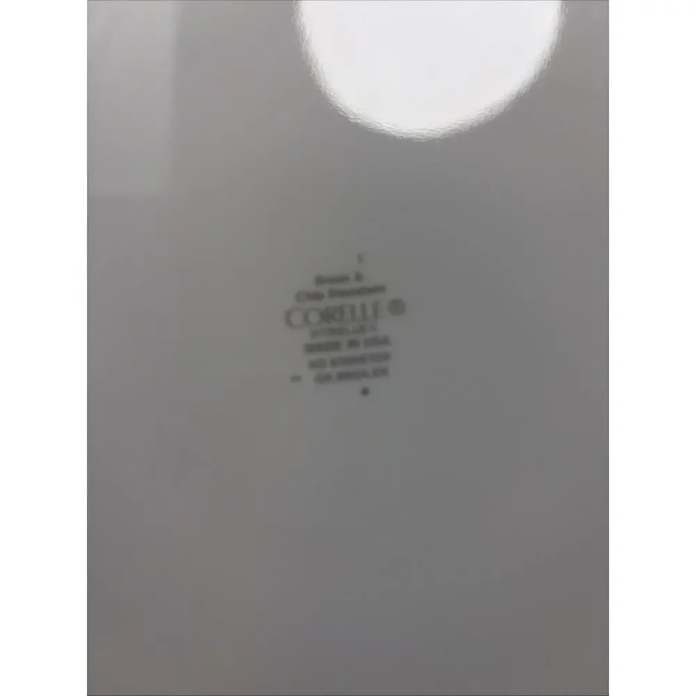 Set of 6 Corelle Corning White 10.25